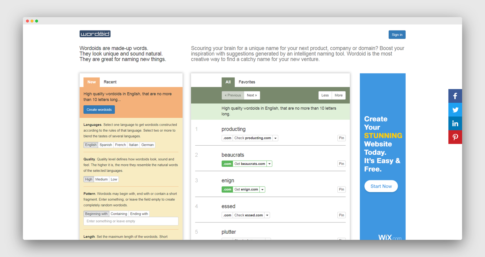 Wordoid screenshot 1