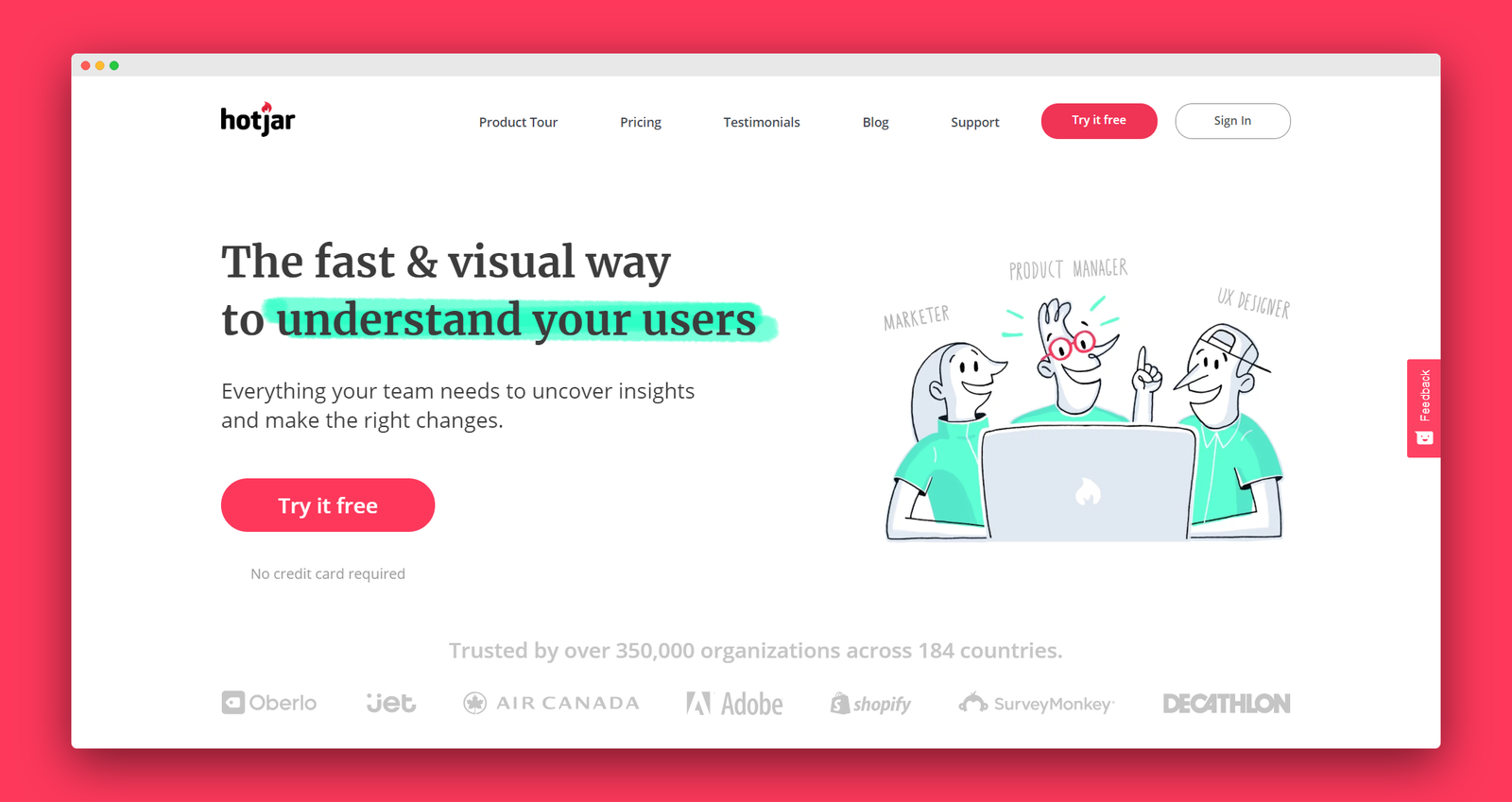 HotJar screenshot 1