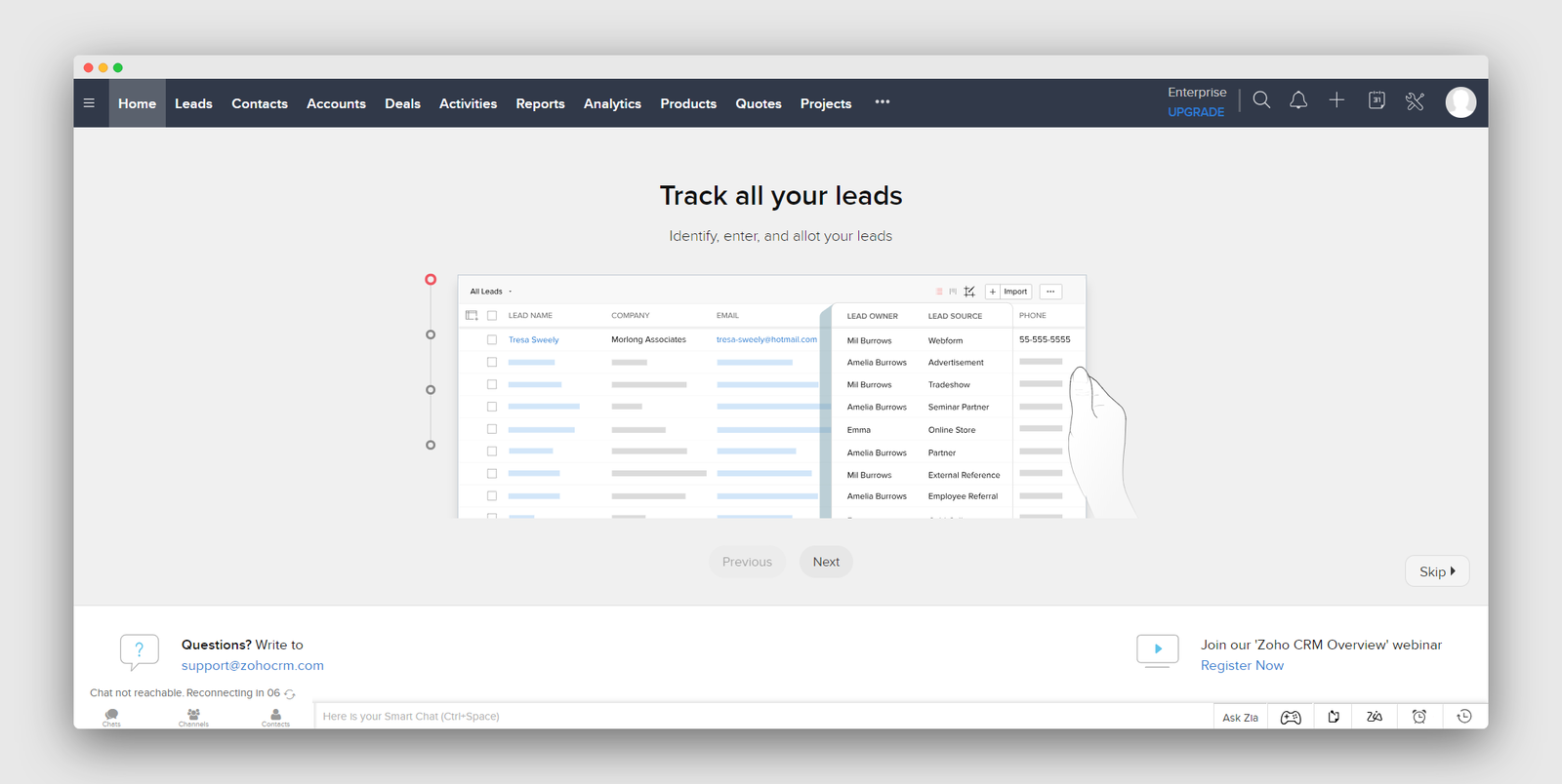 Zoho CRM screenshot 2