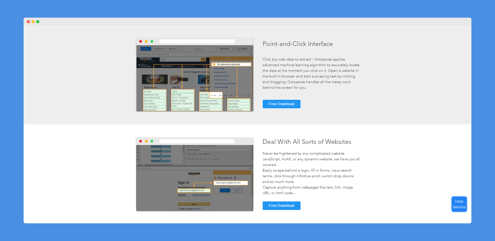 Octoparse screenshot 3