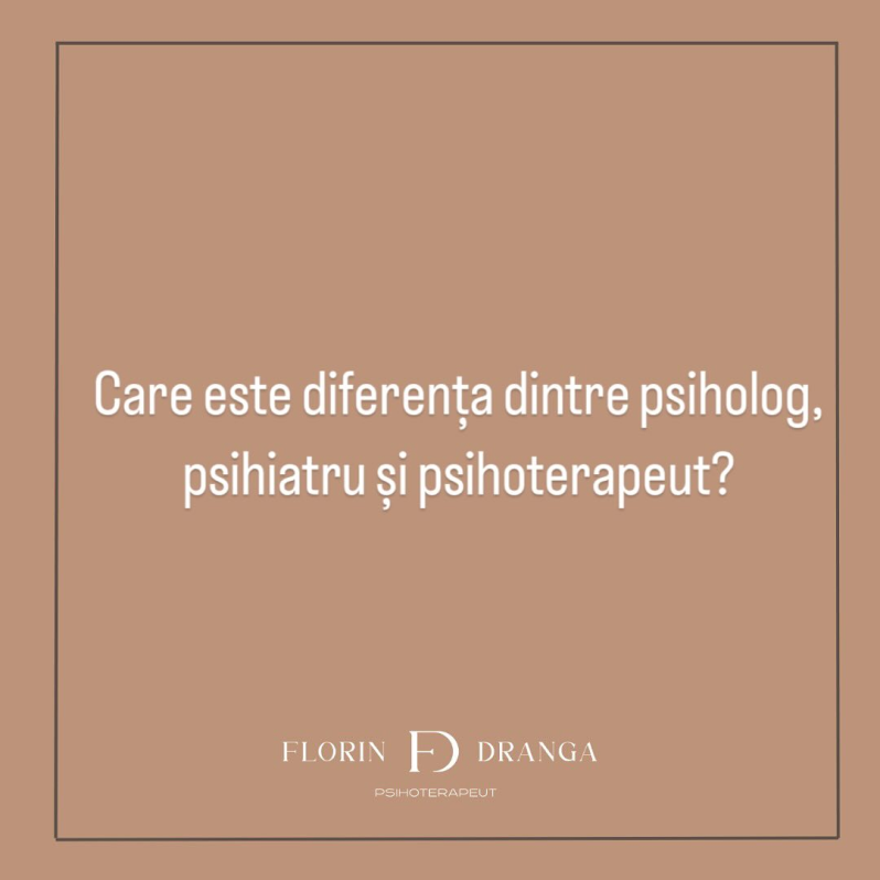 Care este diferența dintre psiholog, psihoterapeut și psihiatru?