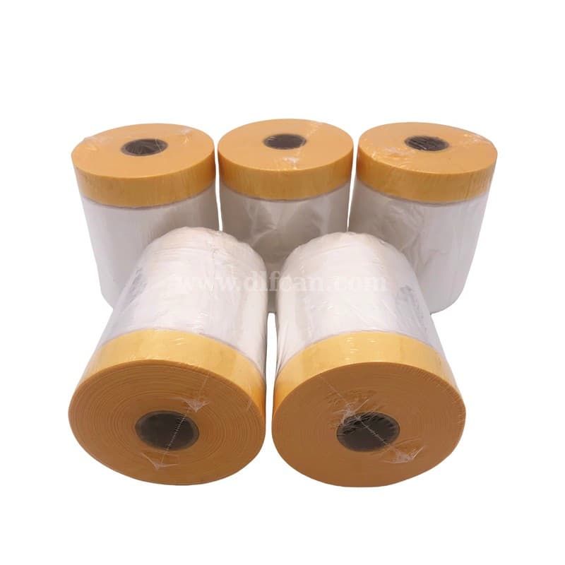Pre-taped Masking Film with 80 ℃ Masking Tape