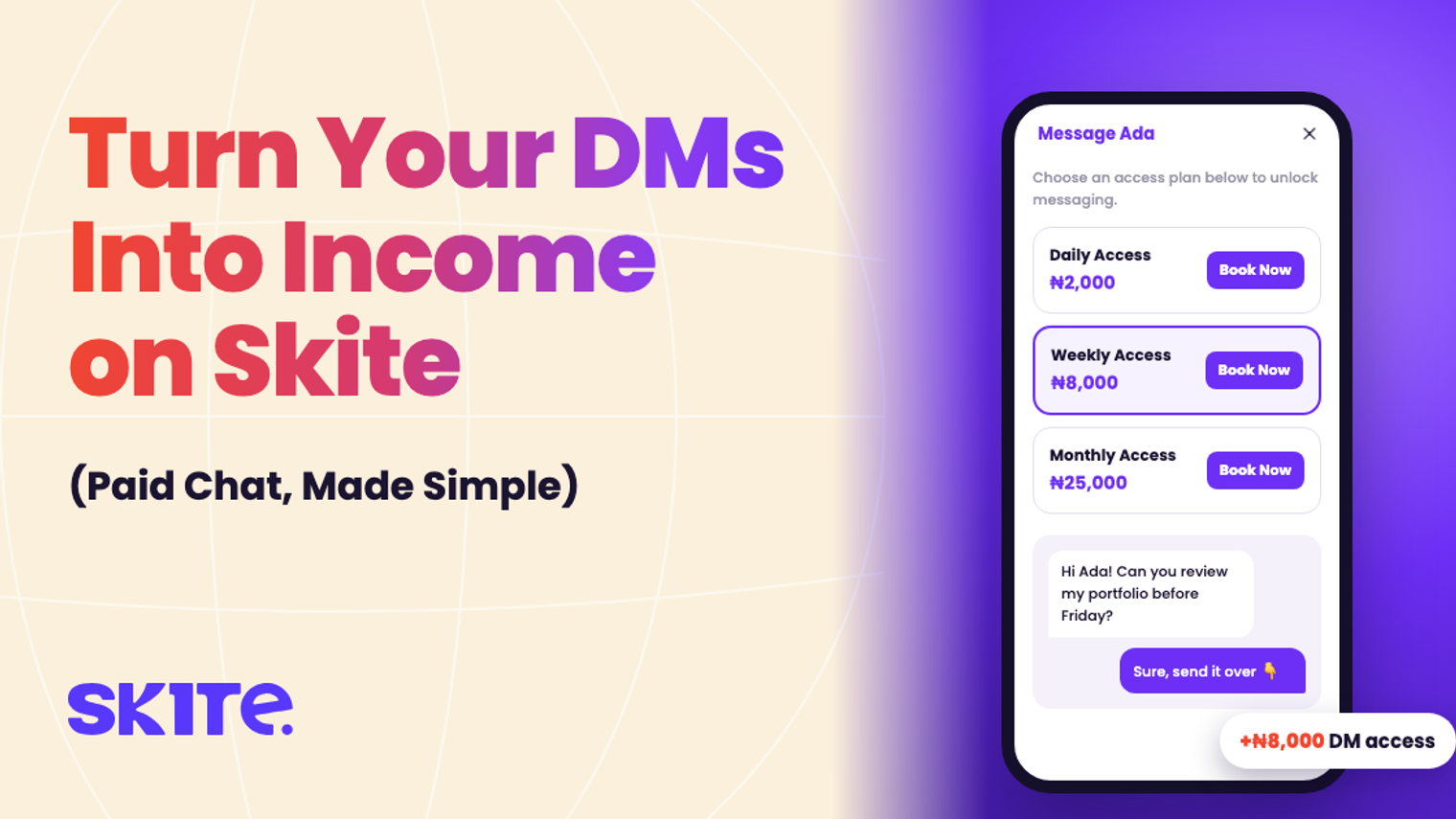 How to Turn Your DMs Into Income with Skite Chat