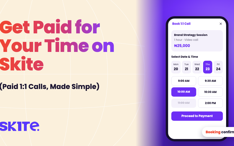 How to Monetize Your Time with Paid 1:1 Calls on Skite