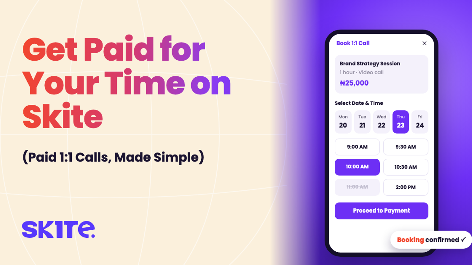 How to Monetize Your Time with Paid 1:1 Calls on Skite