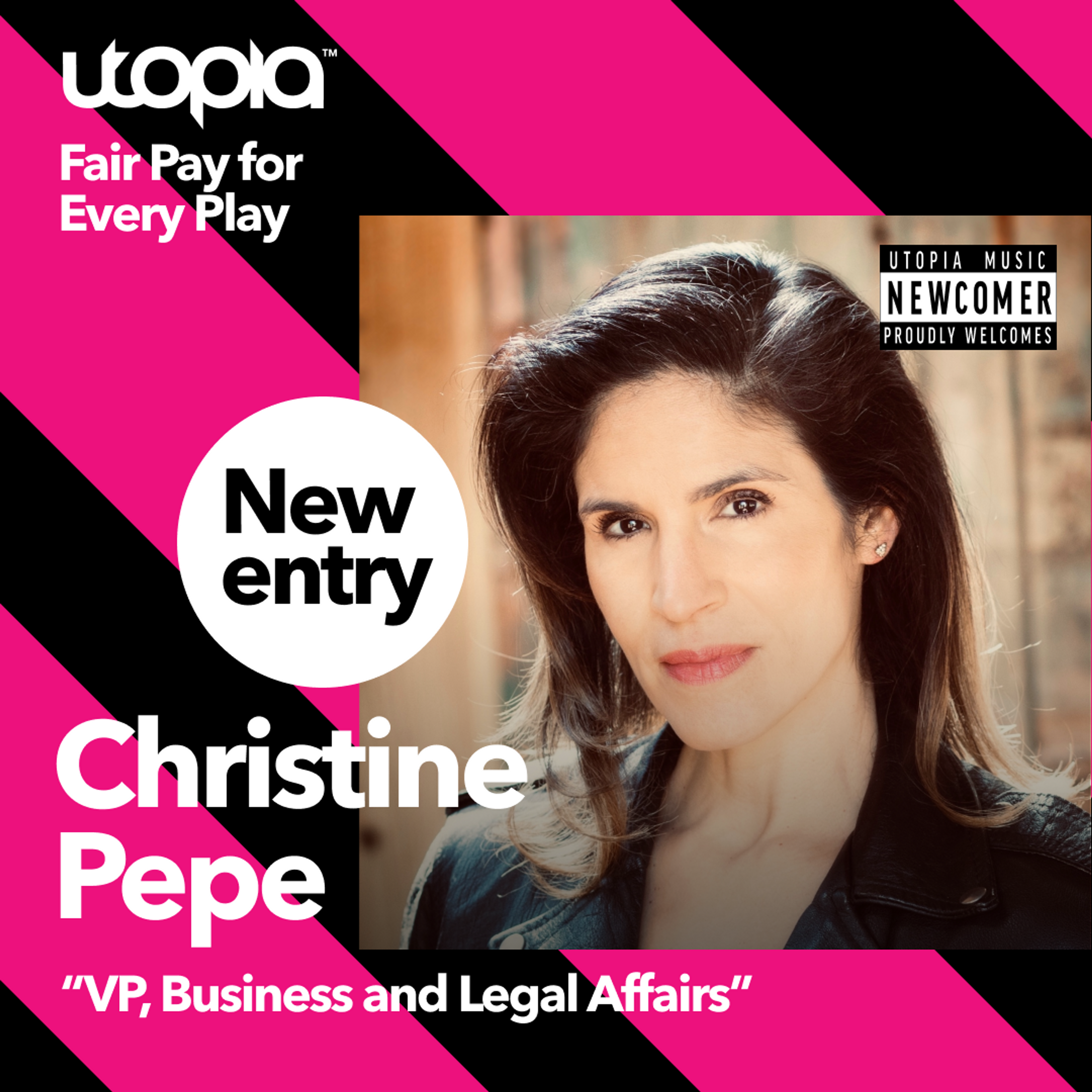 Card image for Christine Pepe joins Utopia as VP, Business and Legals Affairs