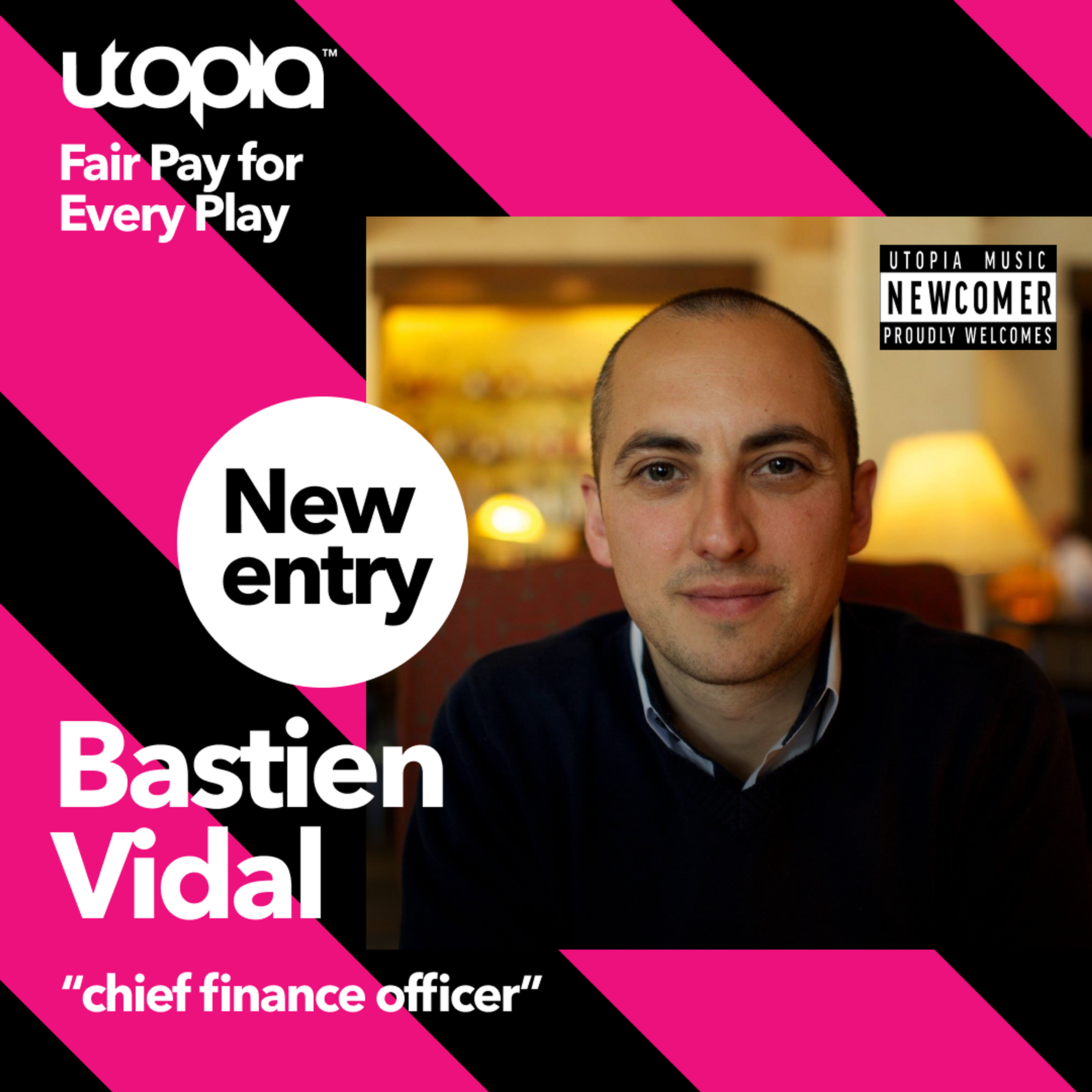 Card image for Utopia appoints Bastien Vidal as acting CFO and VP, Operational Finance