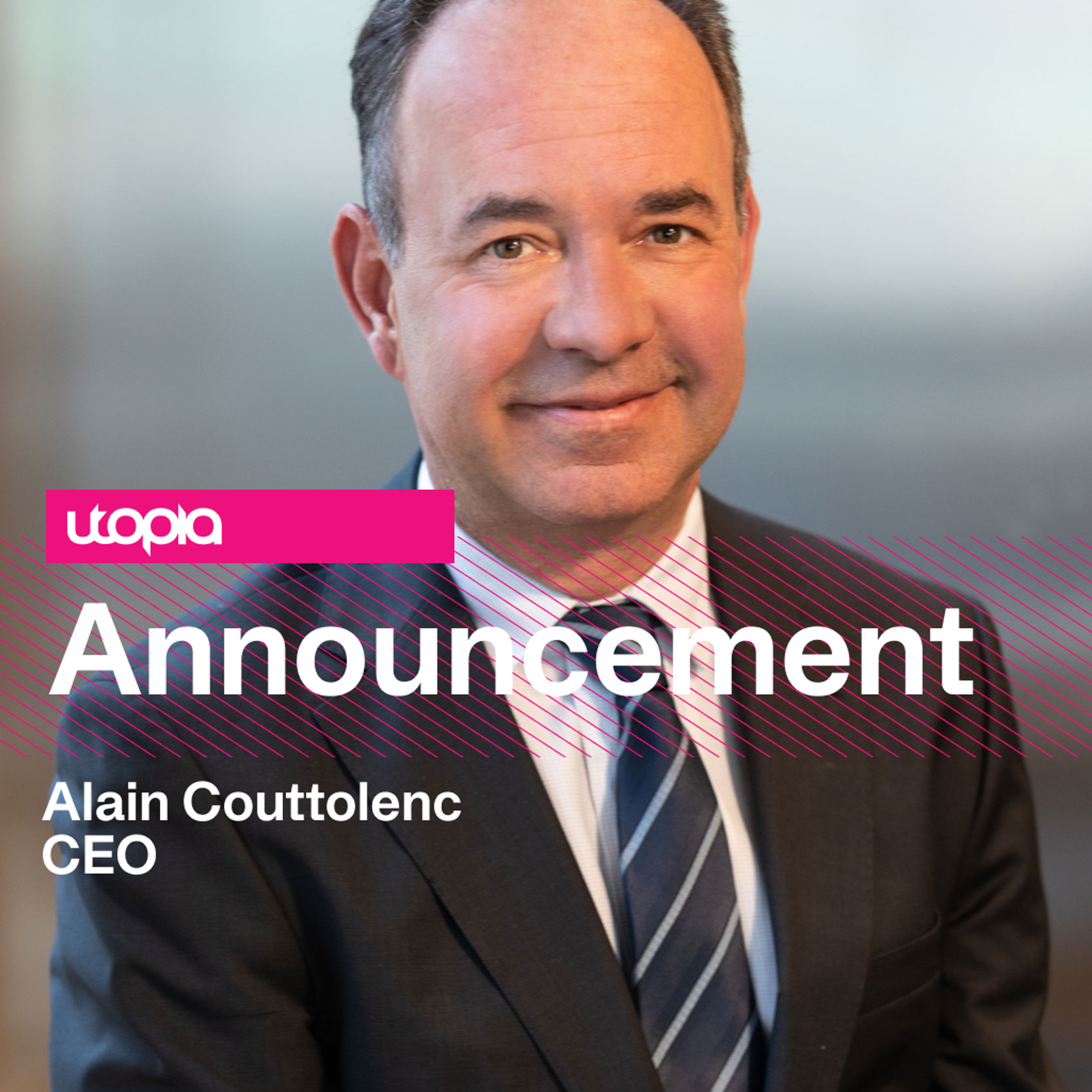 Card image for UTOPIA MUSIC APPOINTS ALAIN COUTTOLENC, ACCOMPLISHED BUSINESS LEADER, AS CEO TO DRIVE INNOVATION AND GROWTH