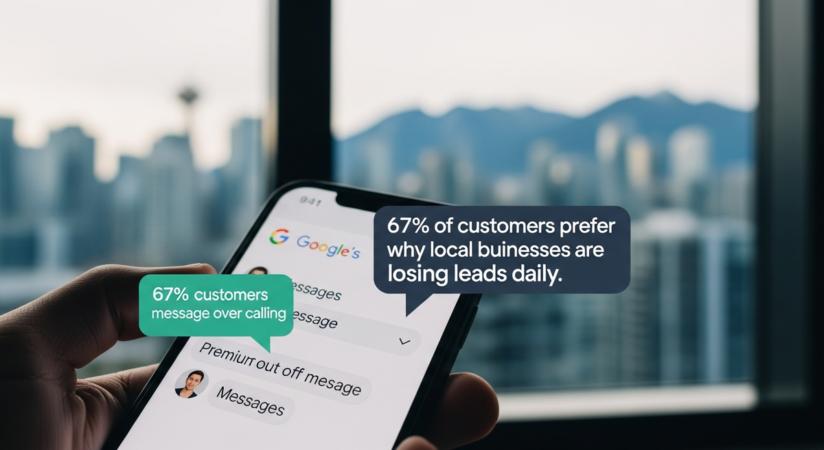 Google Says 67% of Customers Prefer Messaging Over Calling — Here's Why Local Businesses Lose Leads Every Day — FrankYao.com