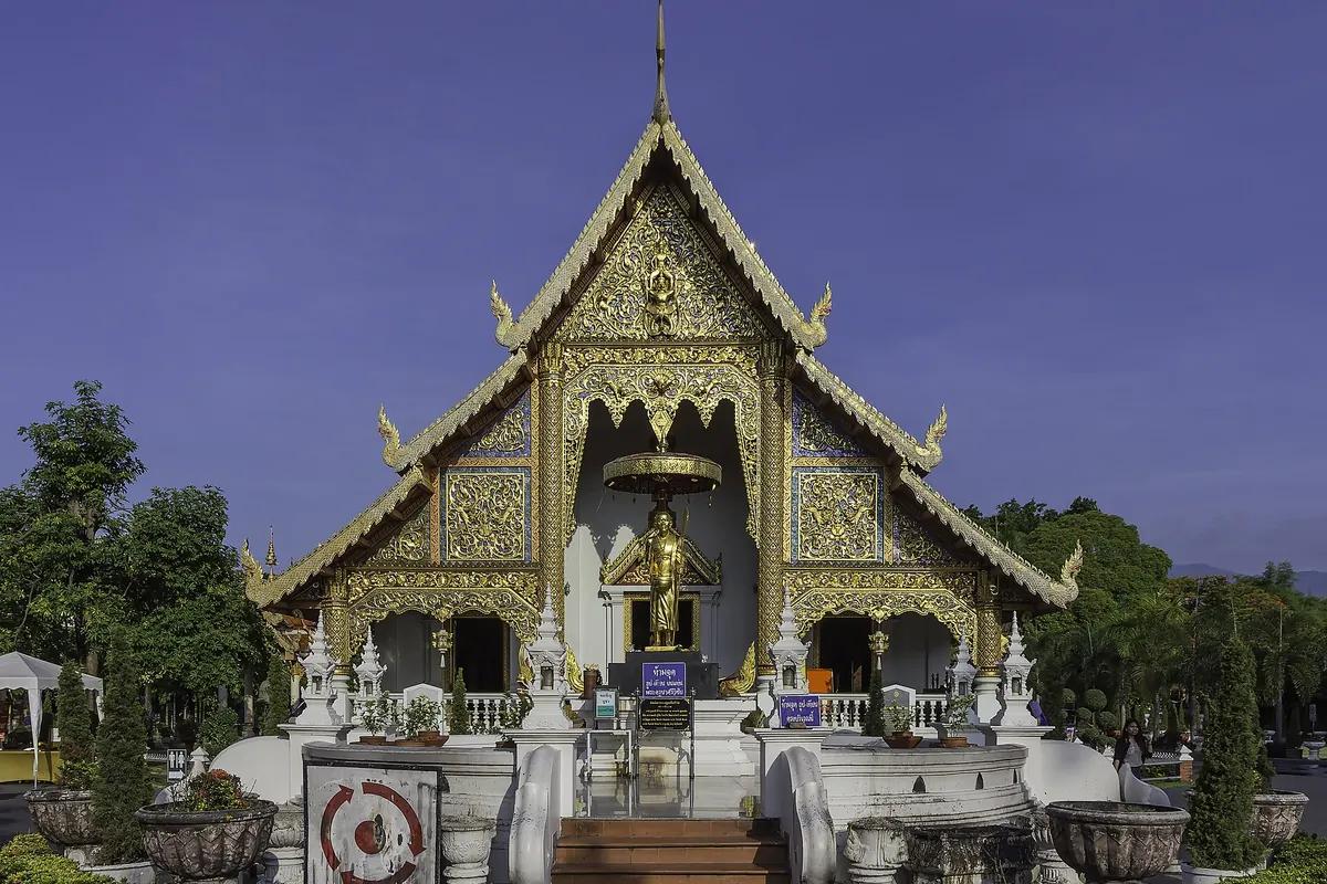 The gilded Lanna-style hall of Wat Phra Singh in Chiang Mai