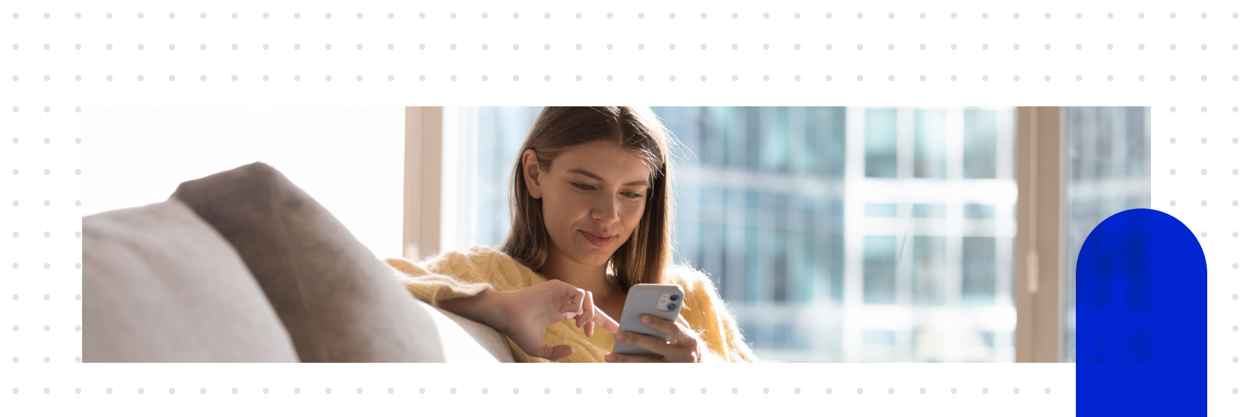 A woman receives hyper-personalised marketing.