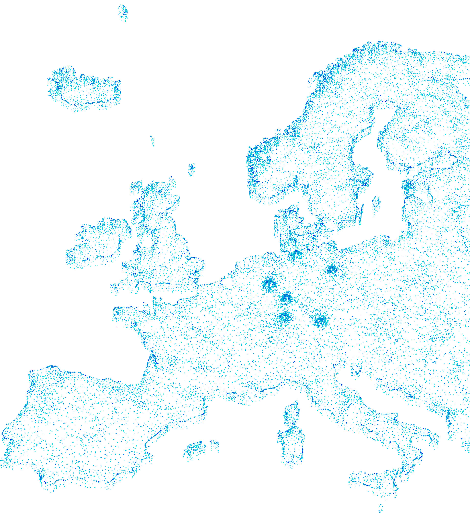 Karte mit den deutschen Salesfive Standorten