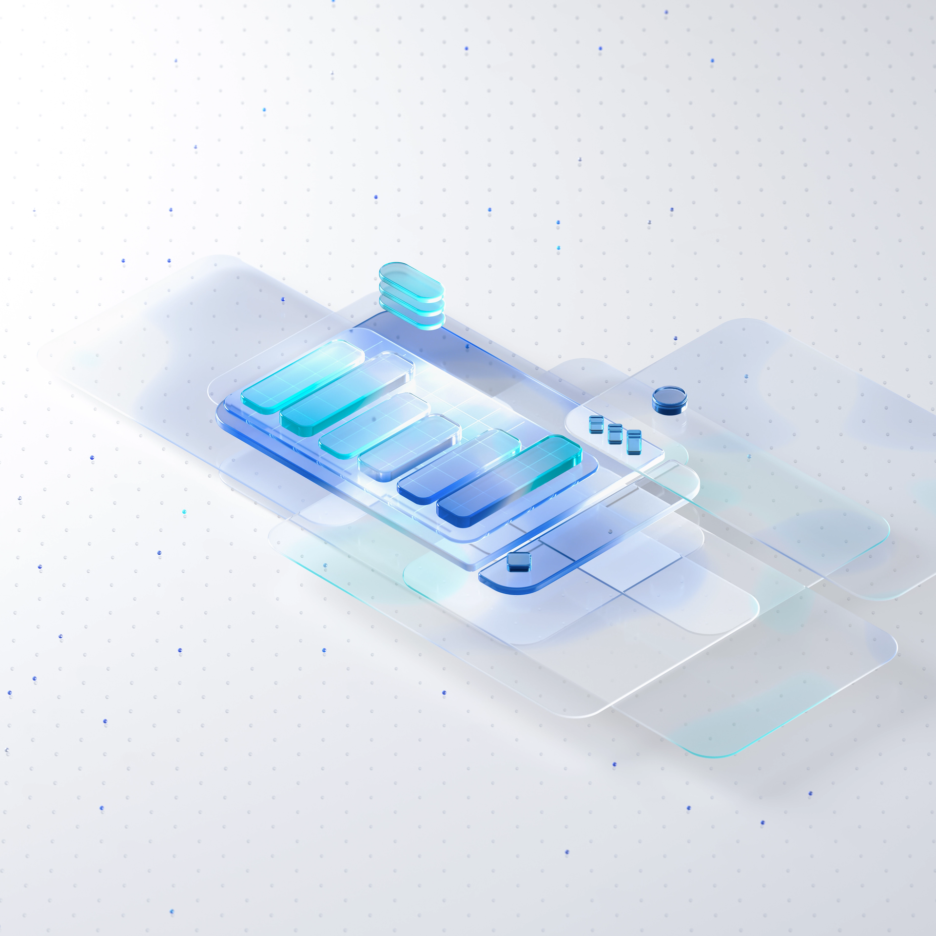 Abstract Illustration of a BI Dashboard