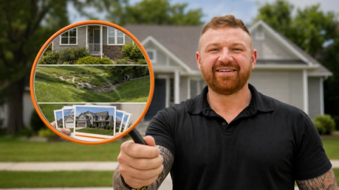 Michael Morris examines a Northland home's condition, lot and comparable-sale evidence through a magnifying glass.