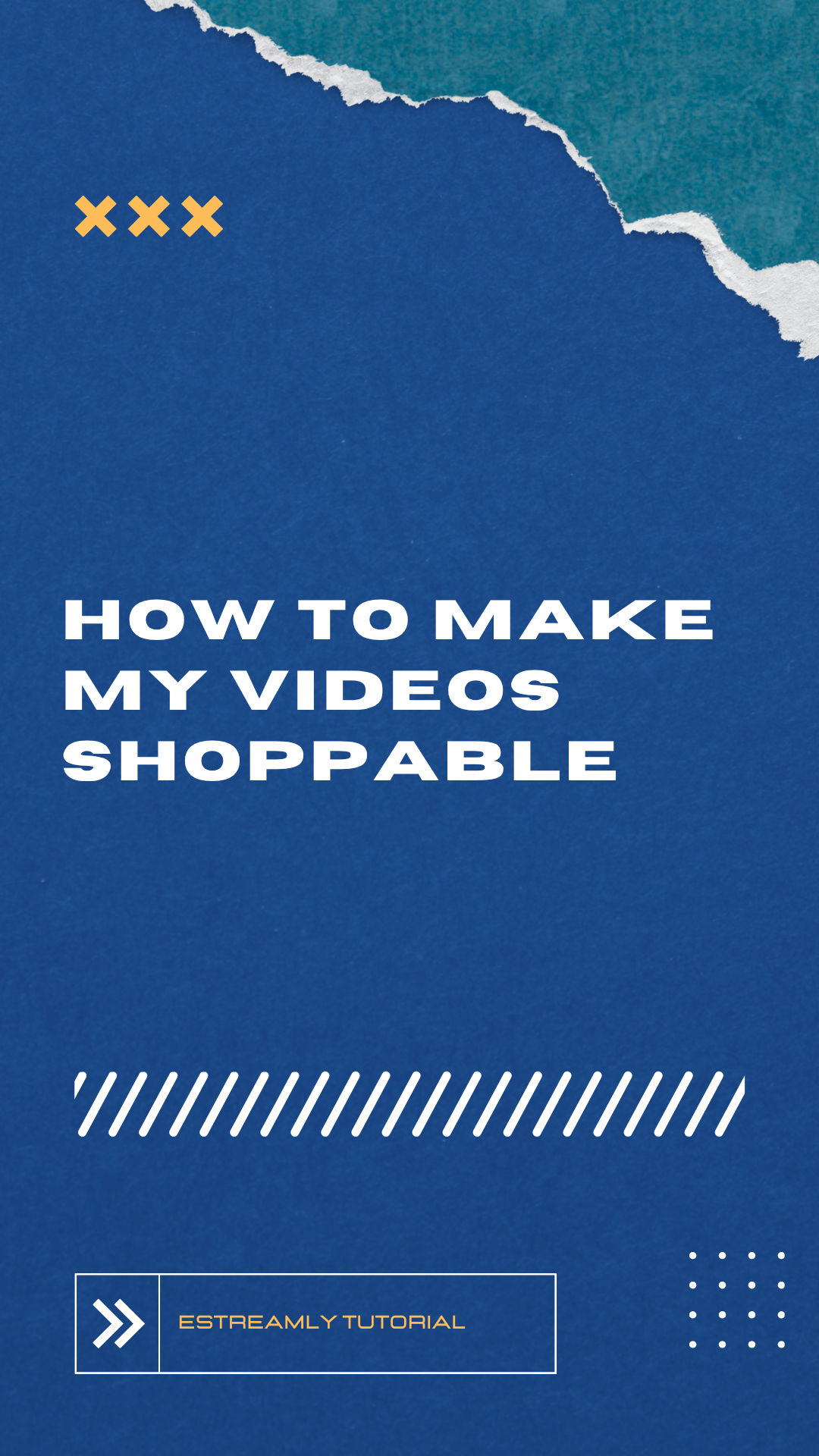 How to create a shoppable video on eStreamly