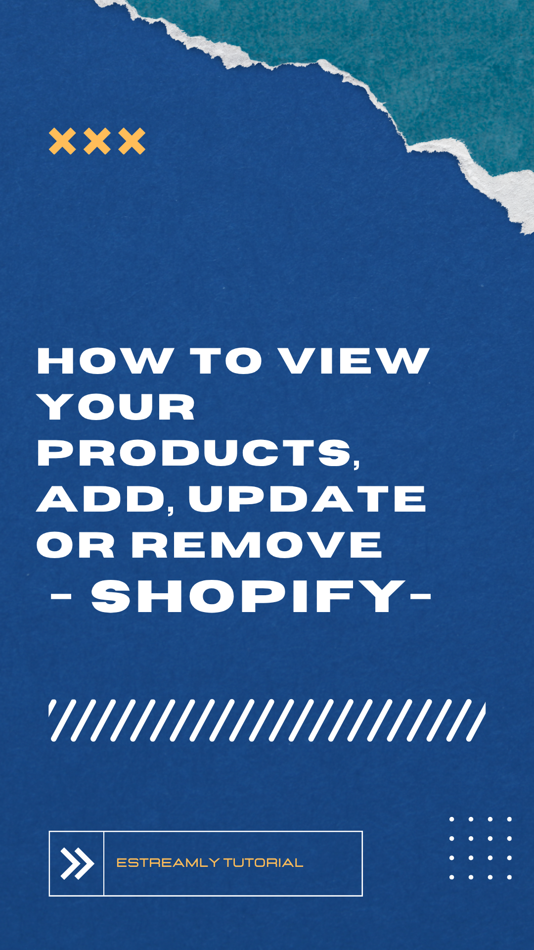Your product library on eStreamly (Shopify)