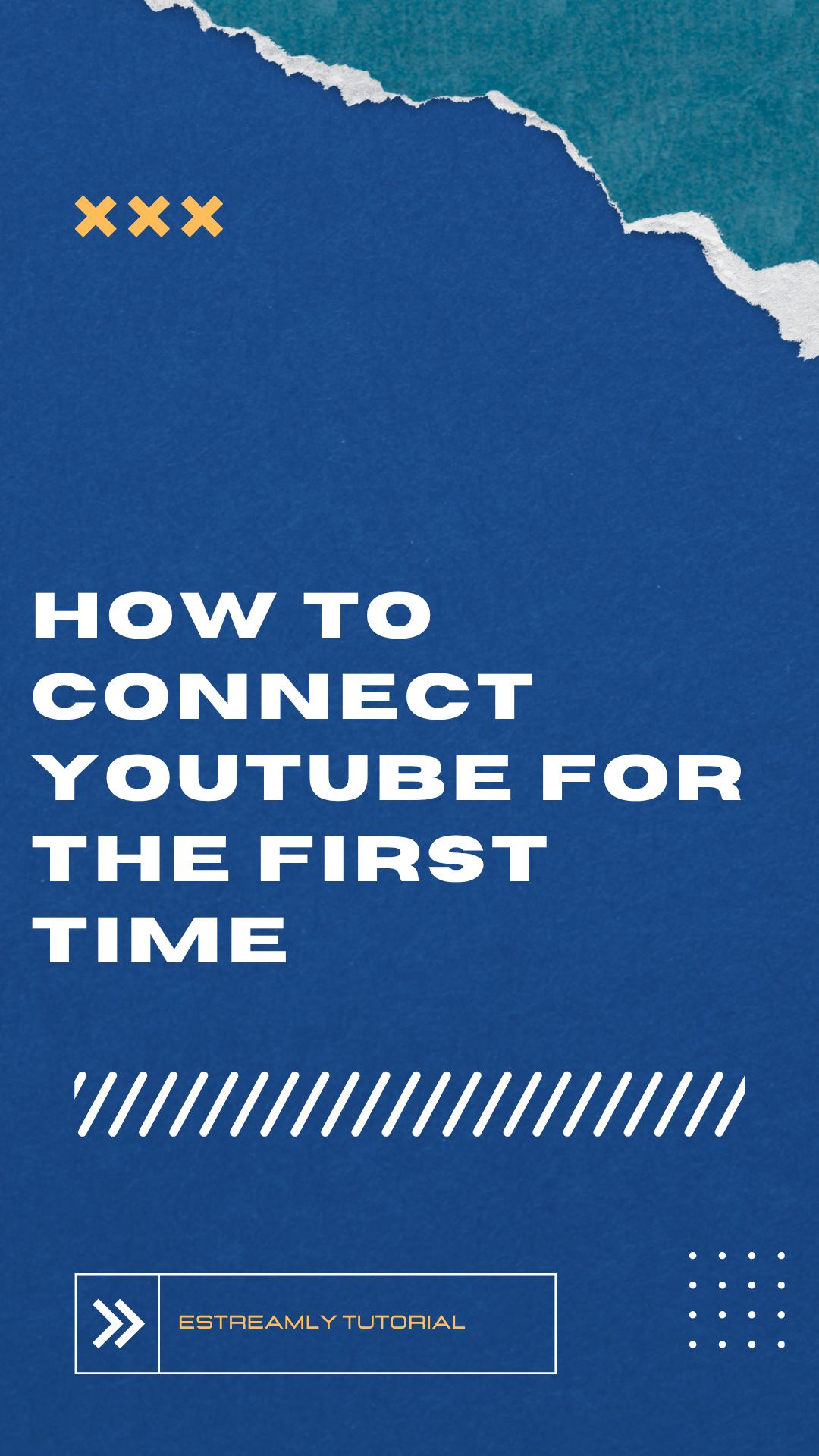 Connect YouTube for the first time