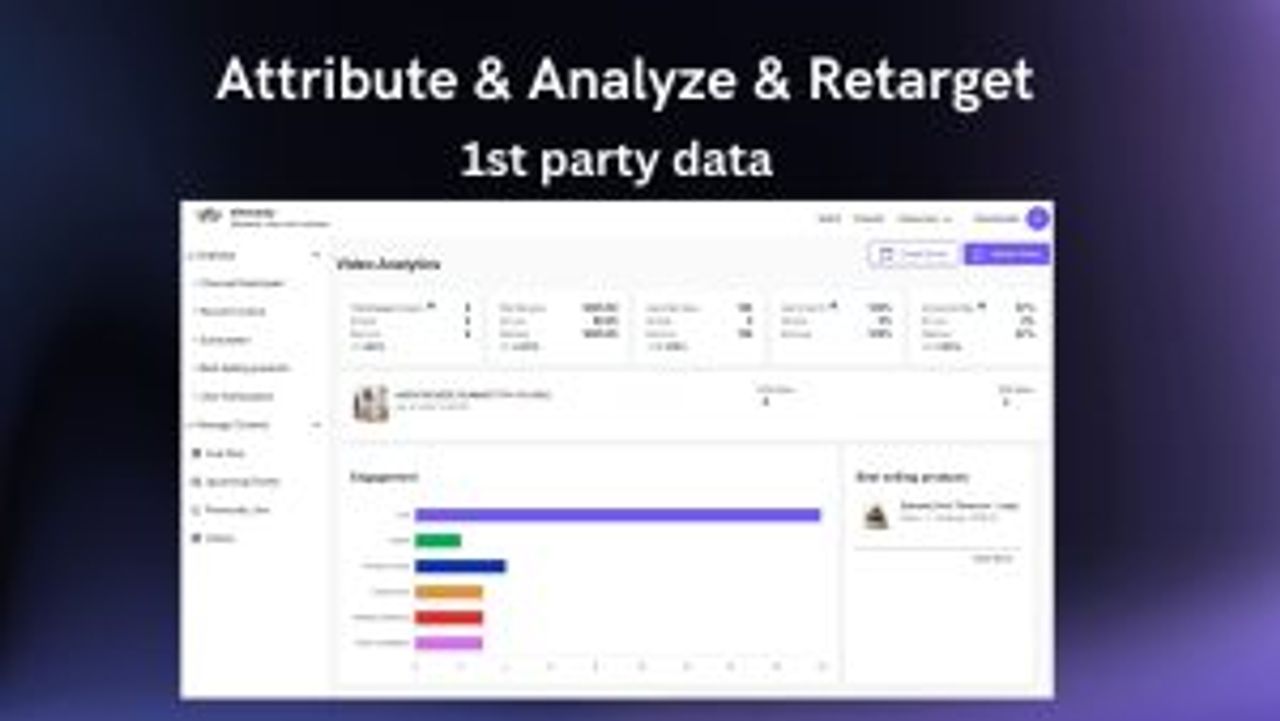 Screenshot of the Attribution and Analytic dashboard for the estreamly app