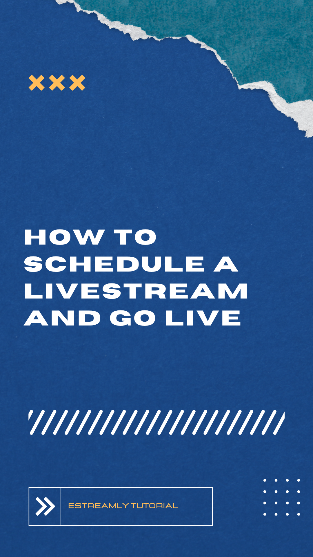 How to schedule a livestream and go live