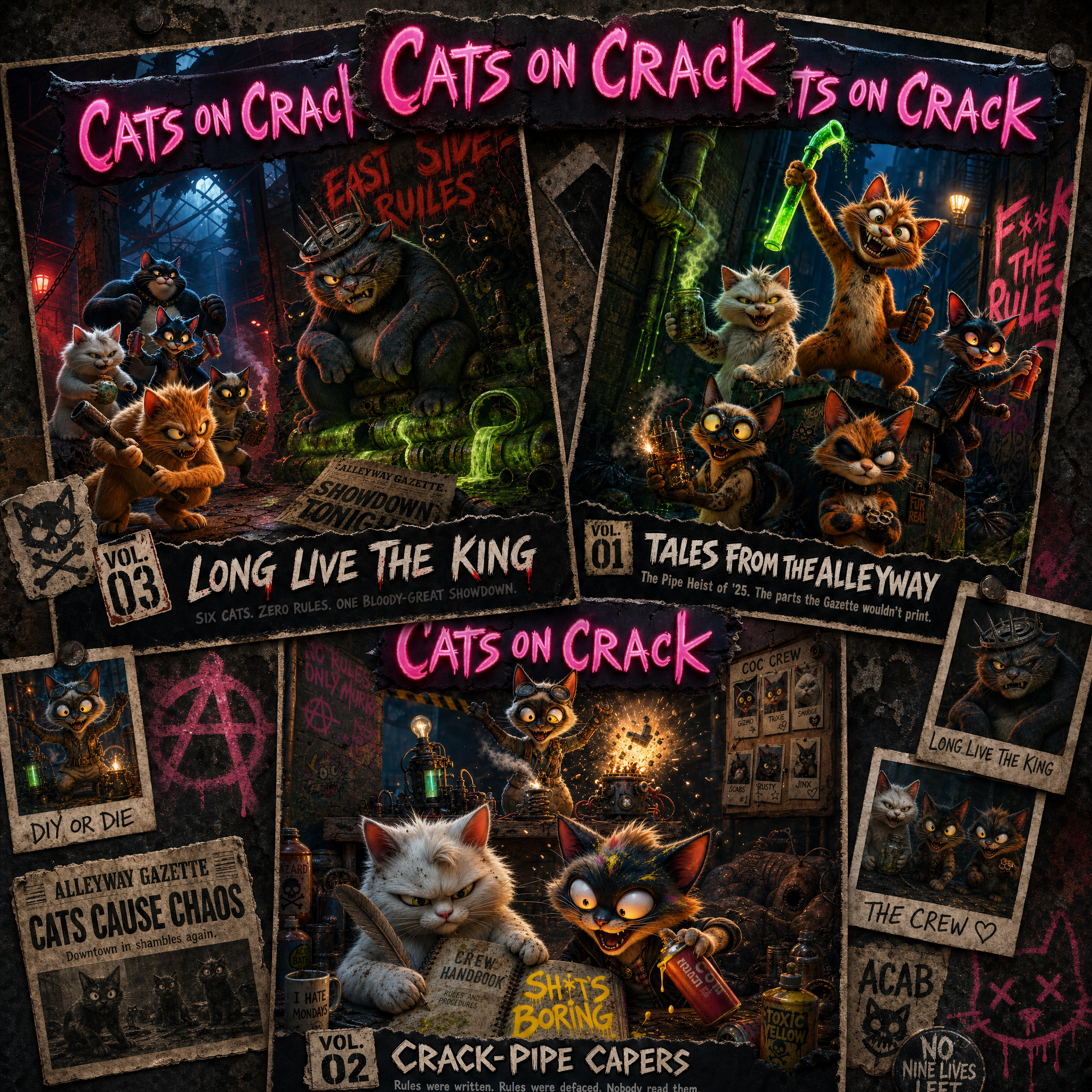 Cats On Crack: The Comics