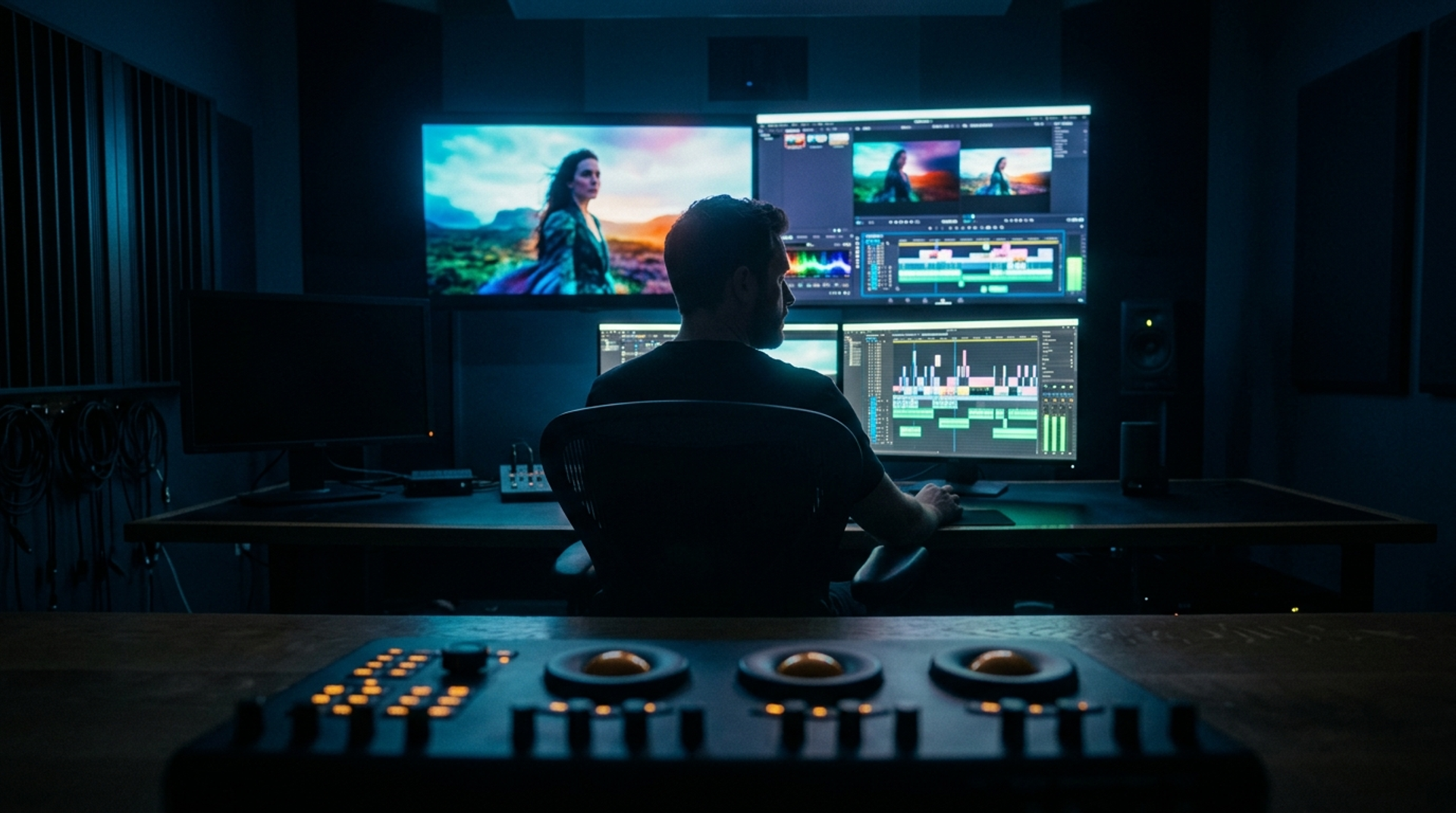 Colour grading suite