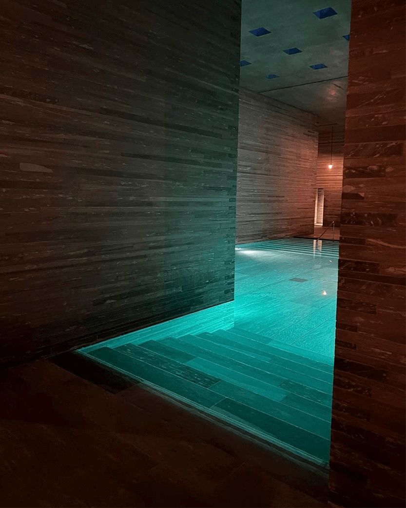 Peter Zumthor's Thermes de Vals spa, chosen by Semaine tastemaker Christine Saks & Barbara Potts