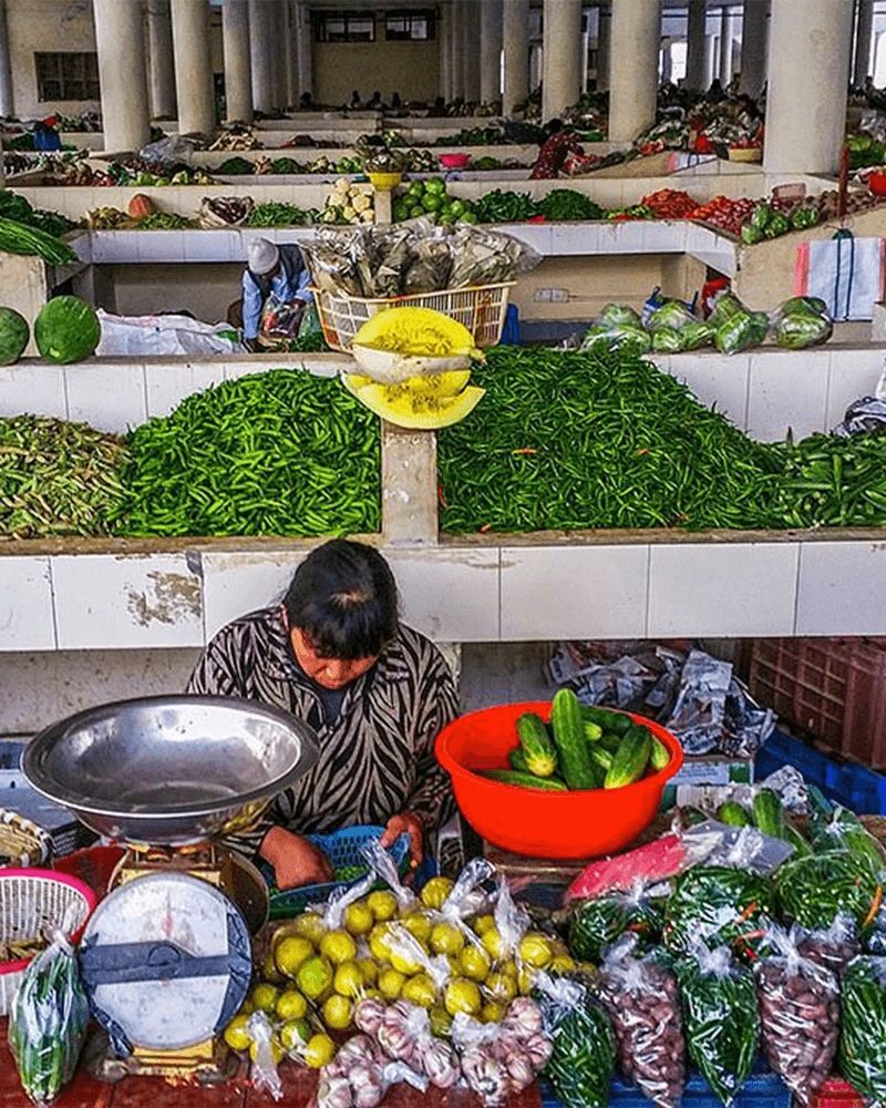 Centenary Farmers Market, Thimphu, chosen by Semaine tastemaker Padma Lakshmi
