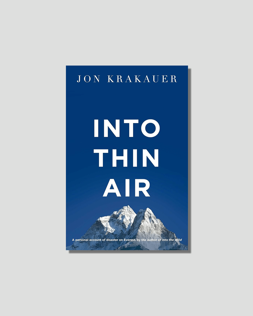 Into Thin Air by Jon Krakauer, chosen by Semaine tastemaker Sky High Farm