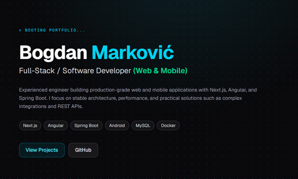 Portfolio website is live!