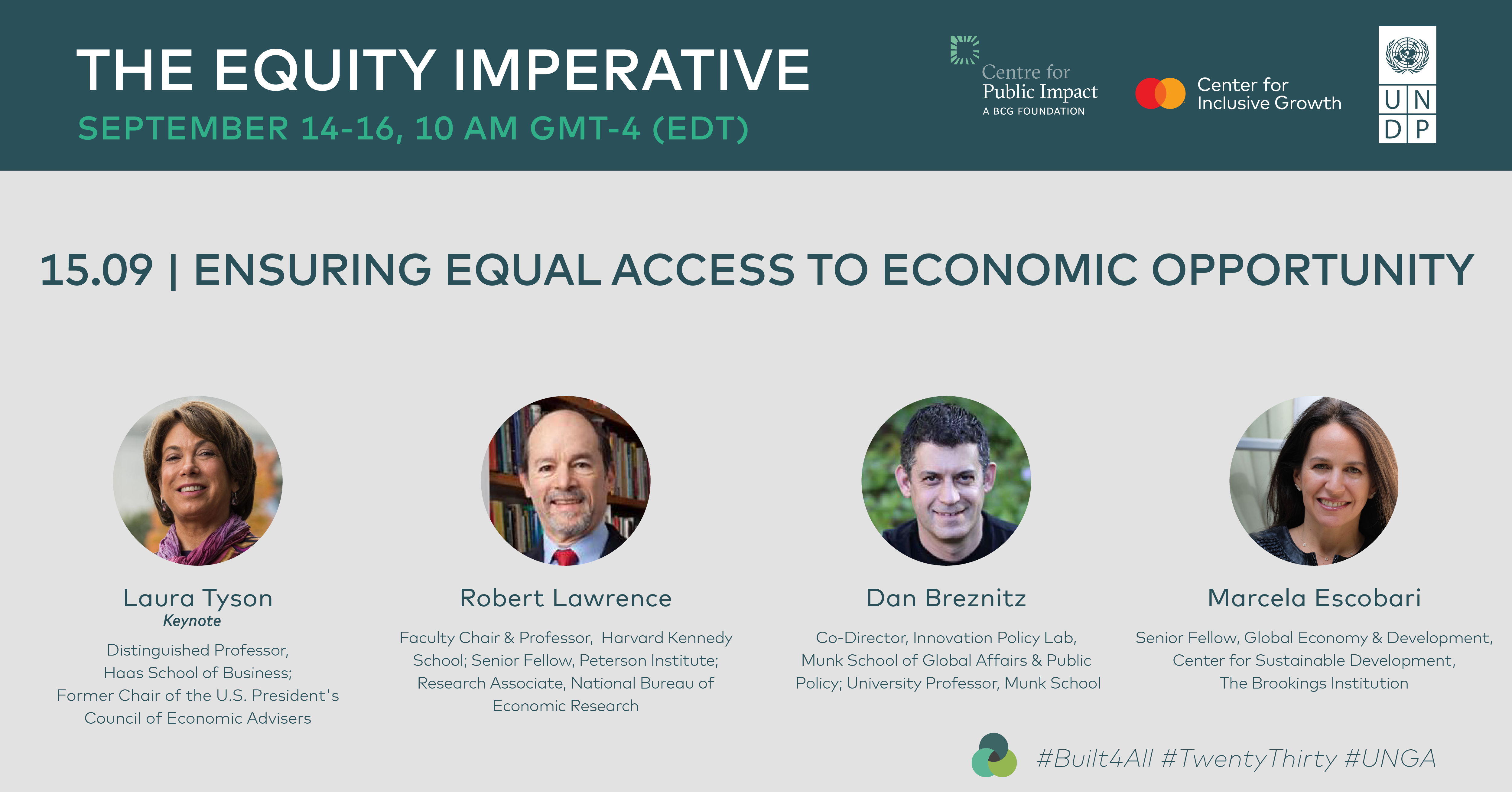Recording: The Equity Imperative Day 2 | Ensuring Equal Access to Economic Opportunity
