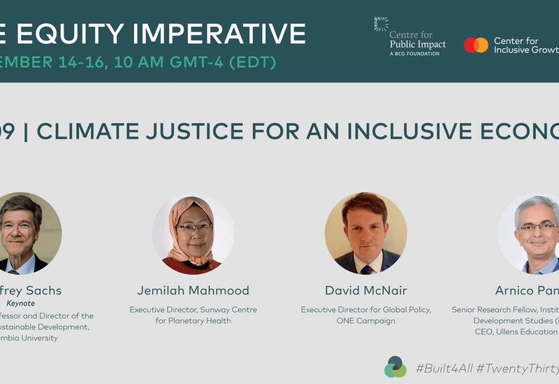 Recording: The Equity Imperative Day 3: Climate Justice for an Inclusive Economy