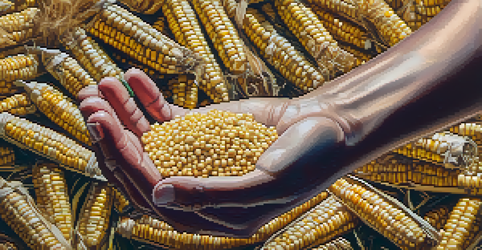 A close-up of agricultural waste in a hand, representing the raw materials used in biofuel production.