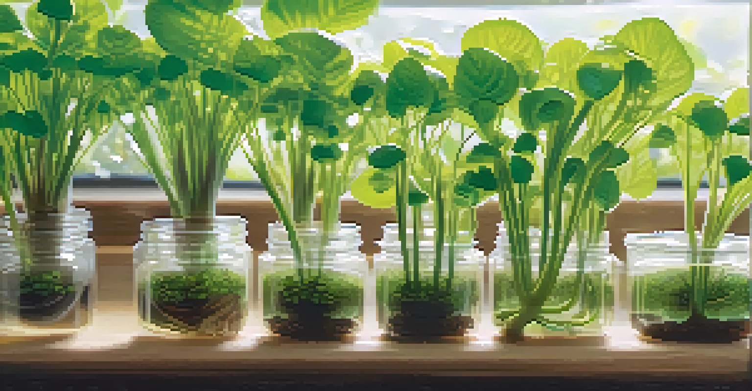 A close-up of a hydroponic NFT system with young plants and flowing nutrient-rich water.