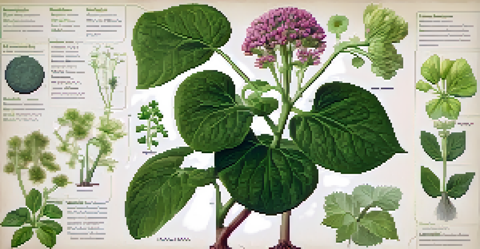 An educational illustration showing the anatomy of a flowering plant with labeled parts.