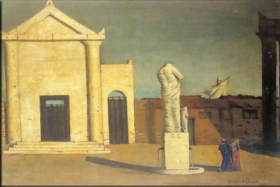 Giorgio de Chirico, O Enigma de uma Tarde de Outono (1910)