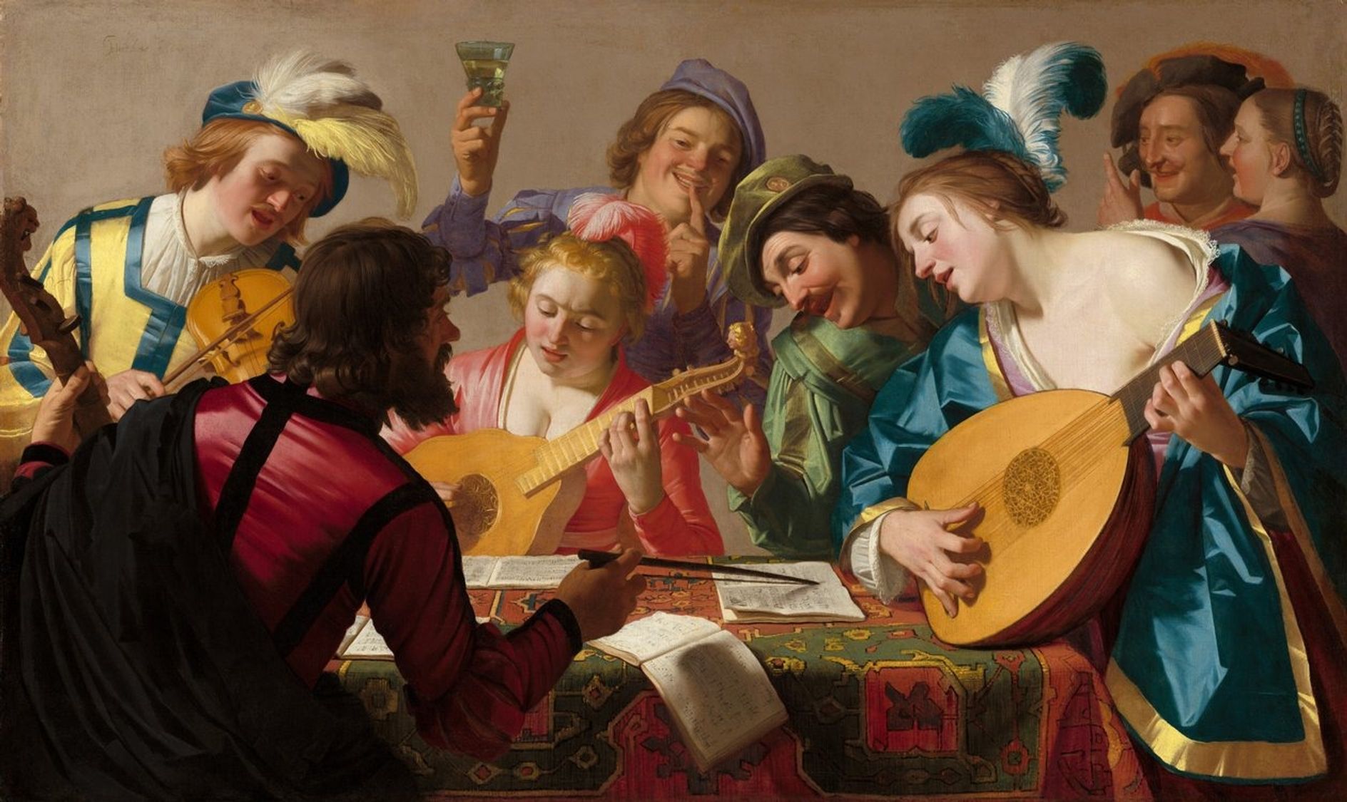 Gerrit van Honthorst, O Concerto (1623)