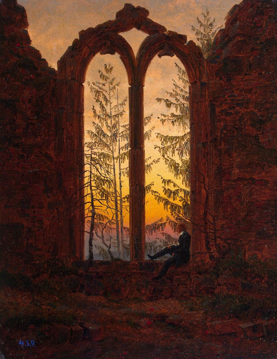 Caspar David Friedrich, As Ruínas do Mosteiro de Oybin (1835)