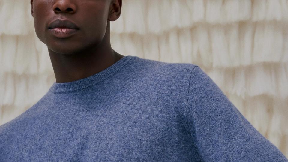 Casaco feito com puro cashmere