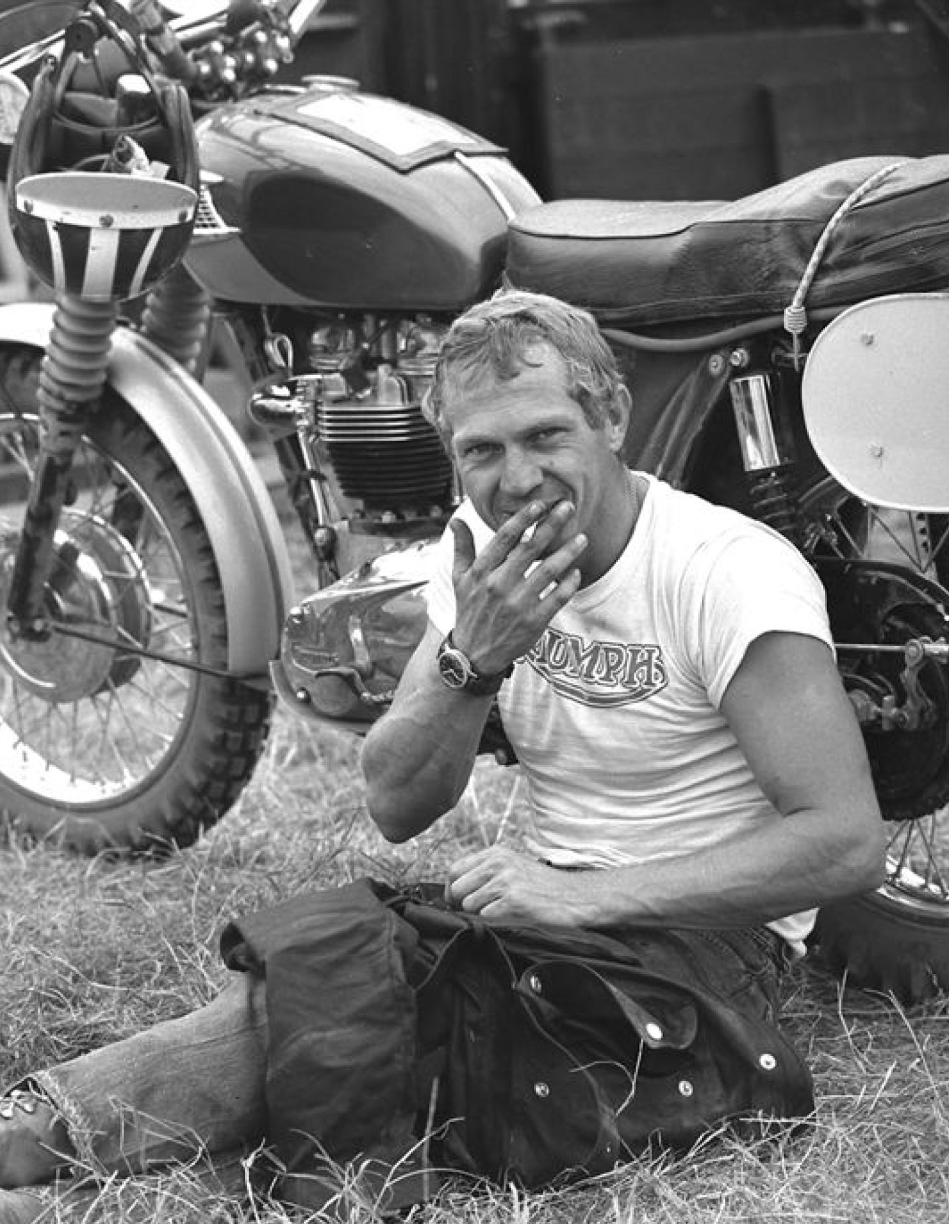 Steve McQueen em moto