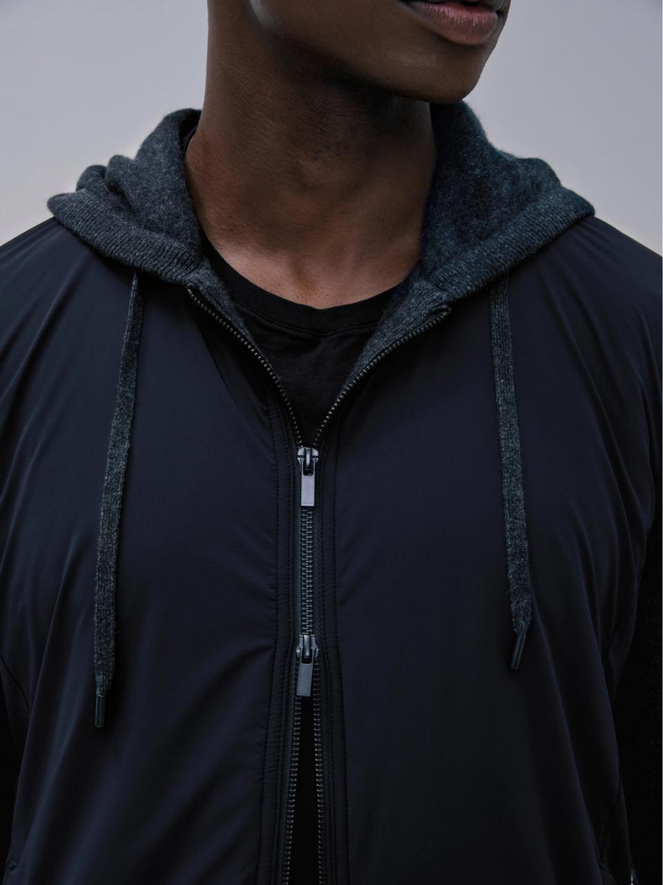 Jaqueta de Puro Cashmere com naylon