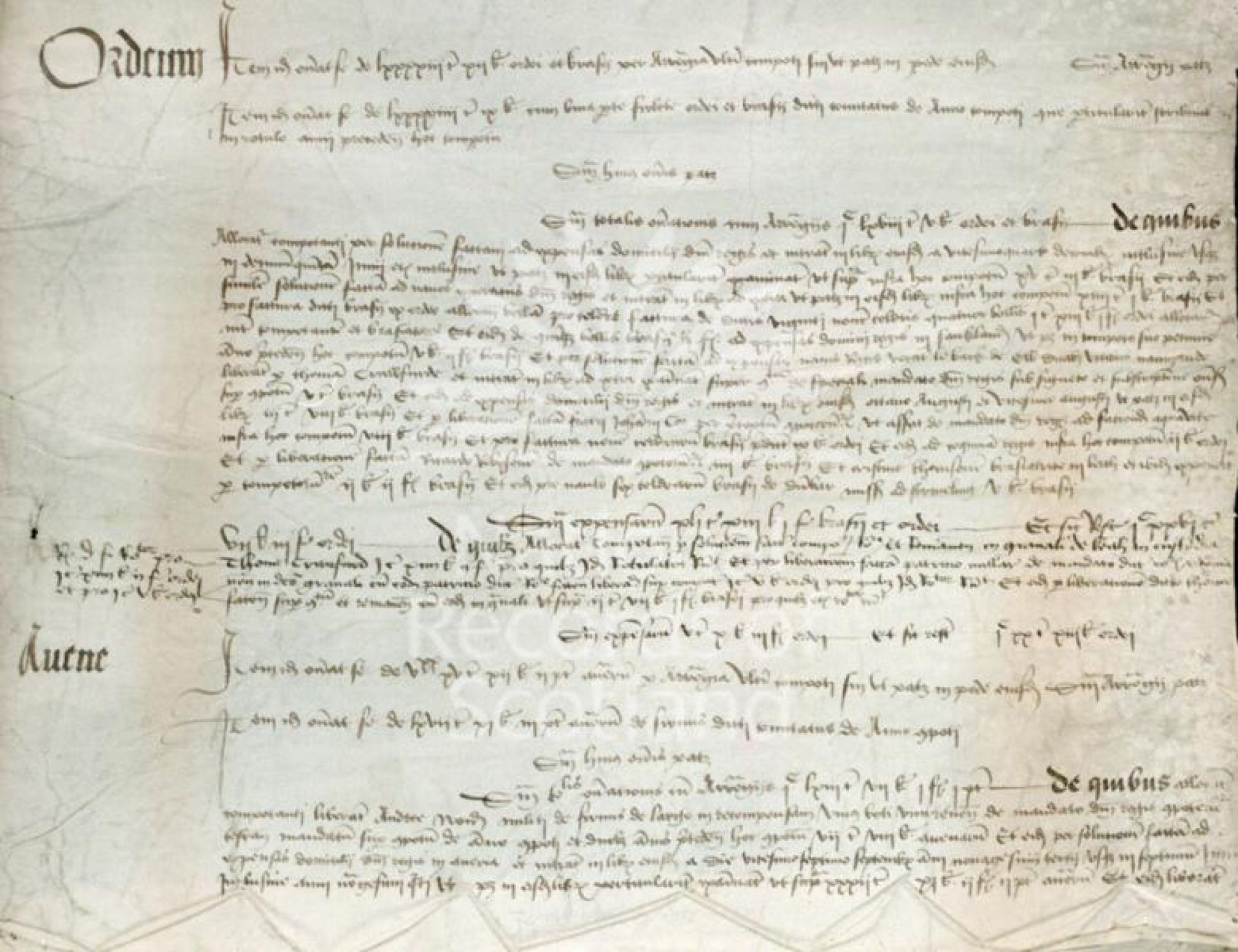 carta do rei mencionando whisky
