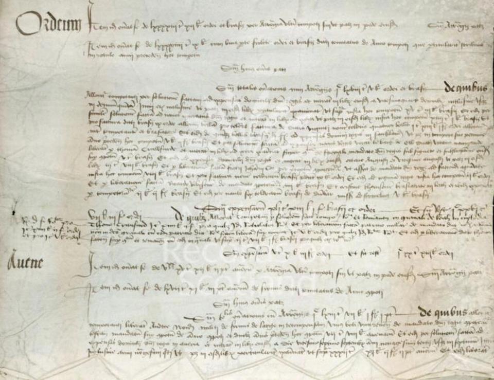 carta do rei mencionando whisky