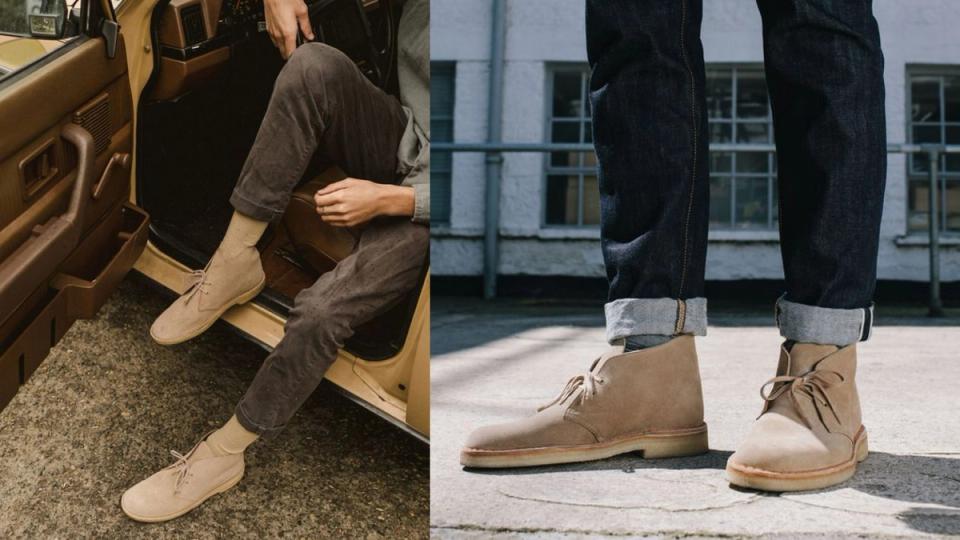 bota modelo chukka ou desert boots