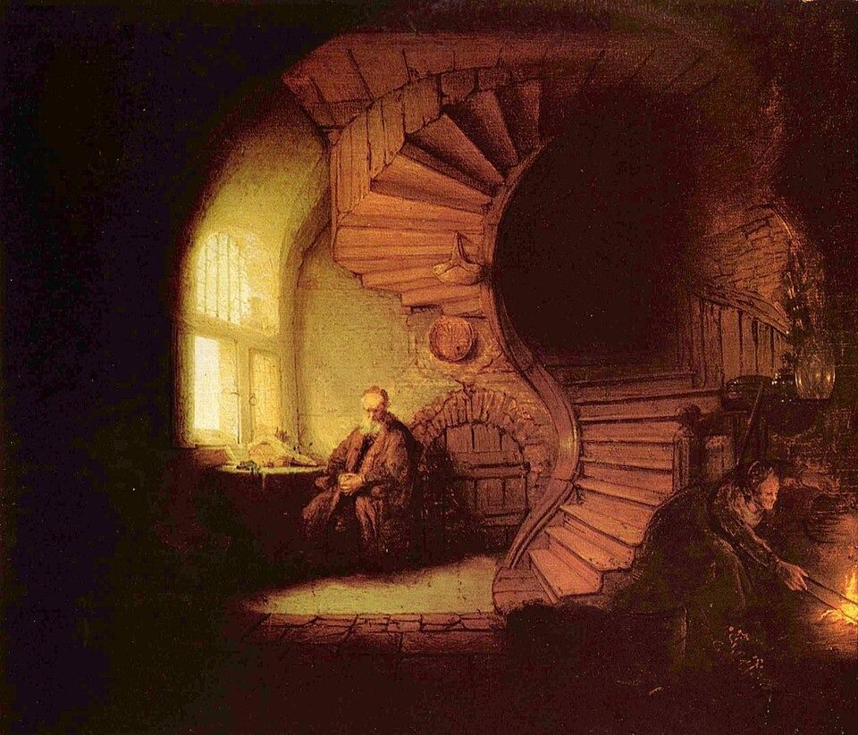 Rembrandt, Filósofo em Meditação (1632)