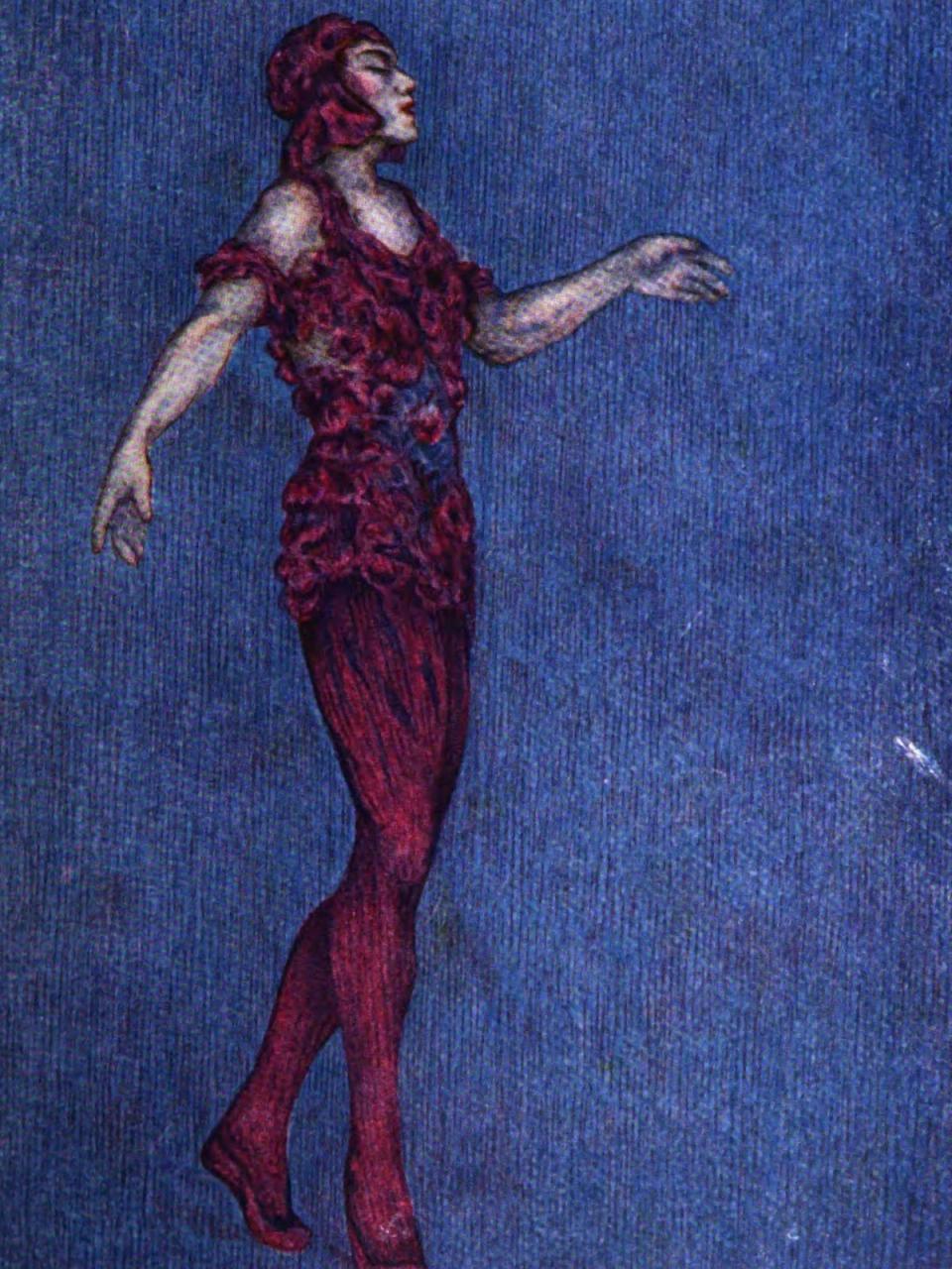 Interpretação de Nijinsky no ballet “Le Espectre de la Rose”