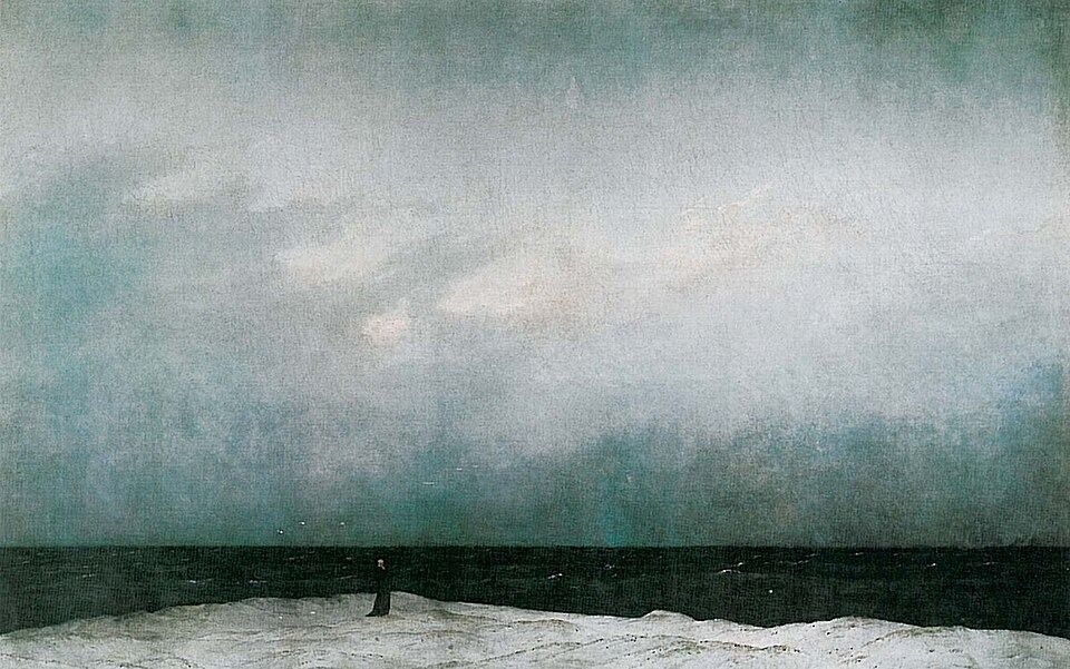Caspar David Friedrich, Monge à Beira-Mar (1808–1810)