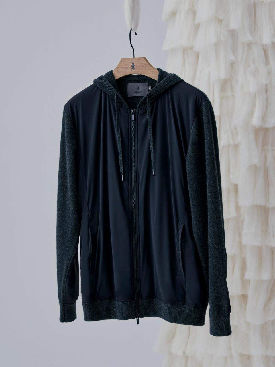 Jaqueta de Puro Cashmere com naylon