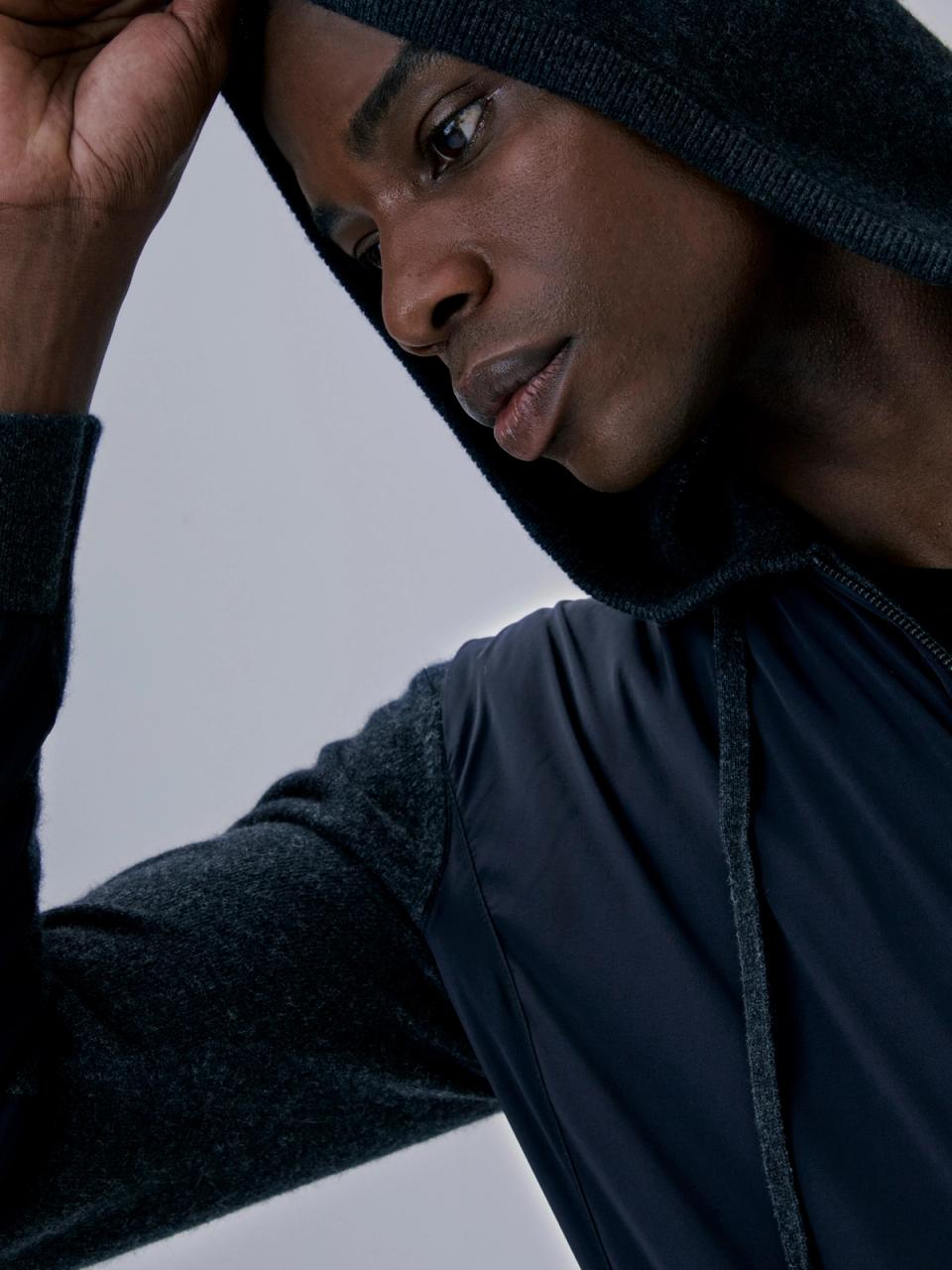 Jaqueta de Puro Cashmere com naylon