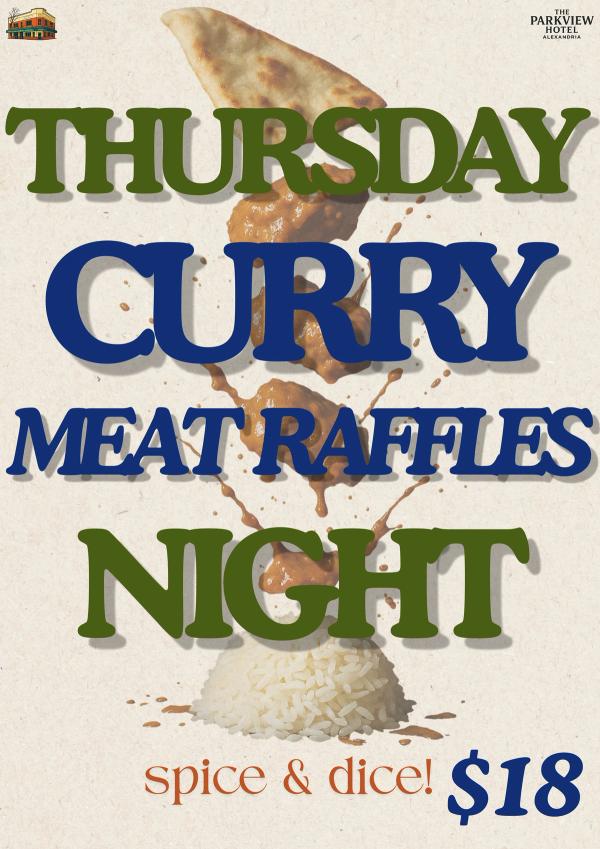Curry Night at Parkview Hotel on Thursday