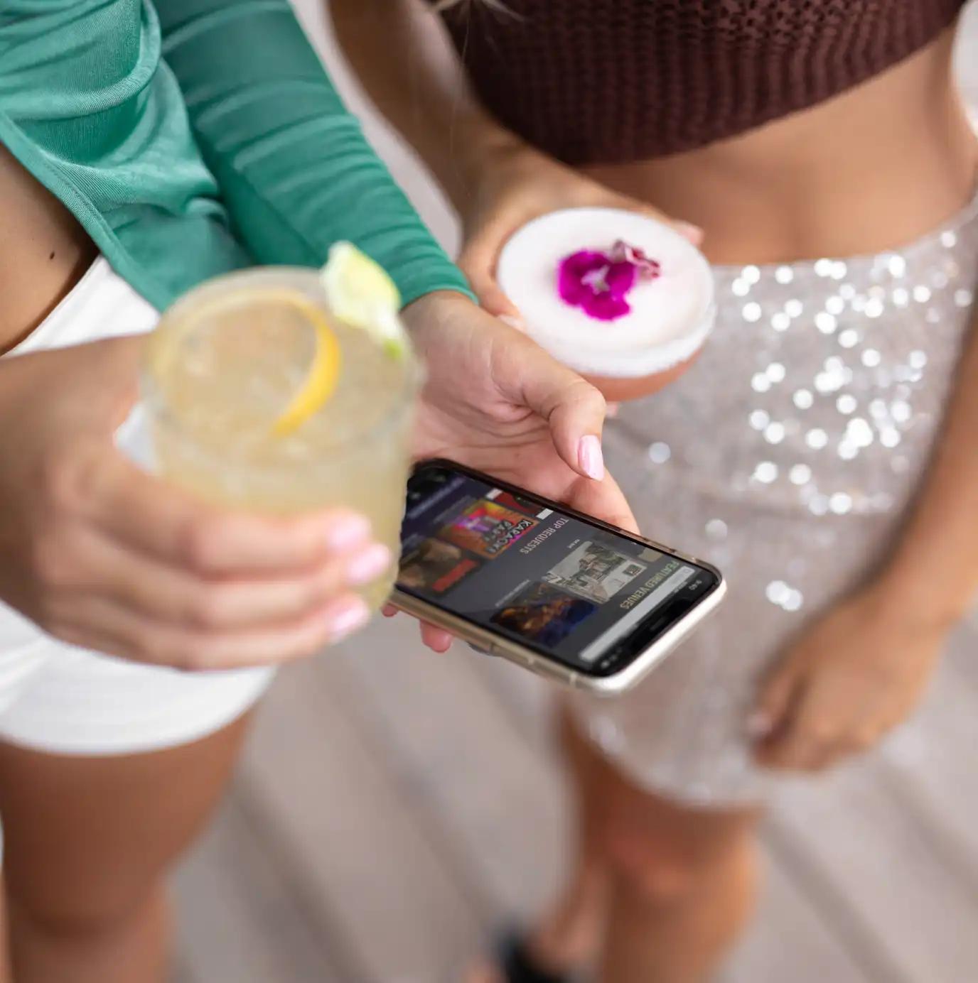 Request Line app on device